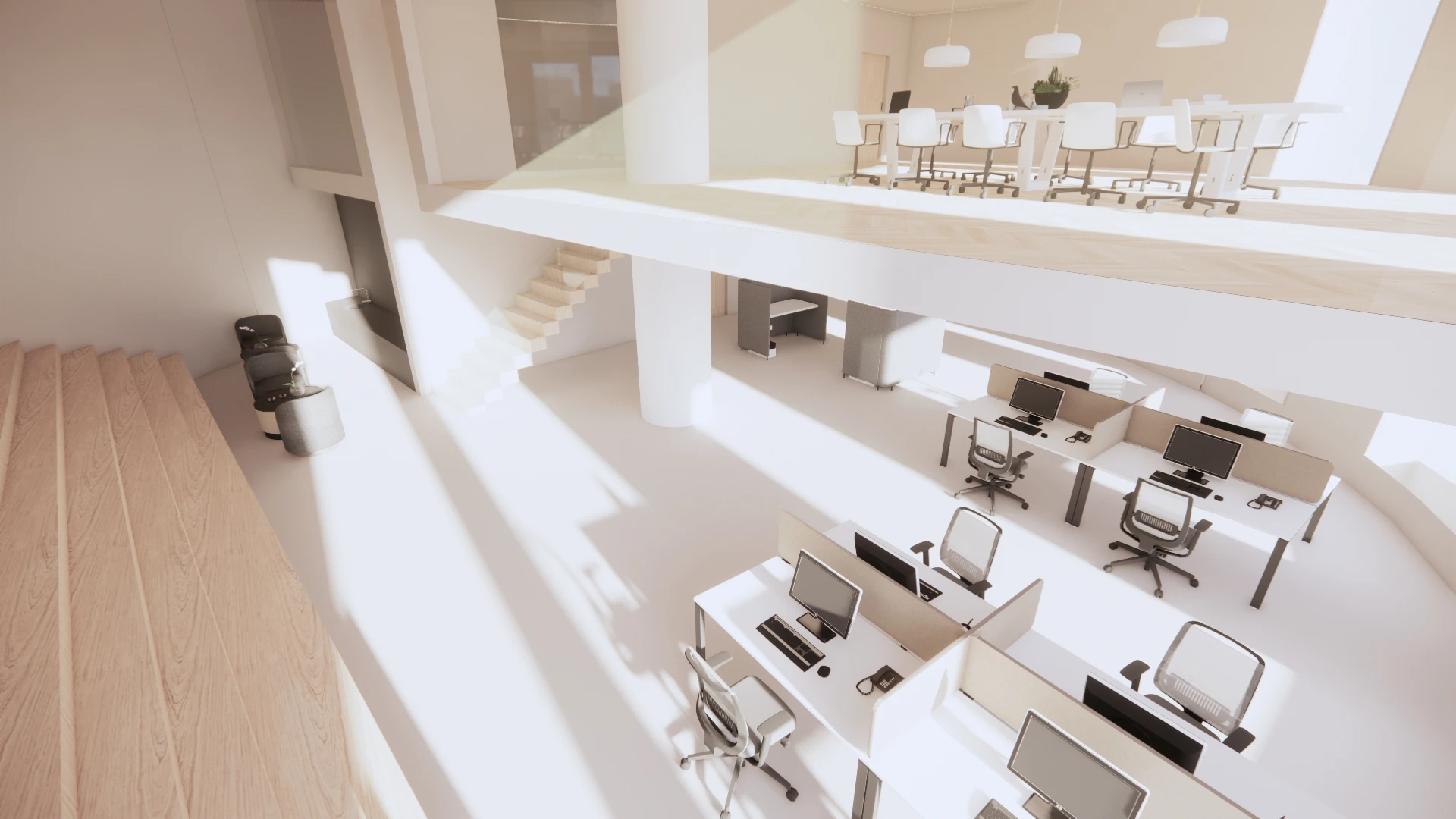 3D-Visualisierung beider Geschosse